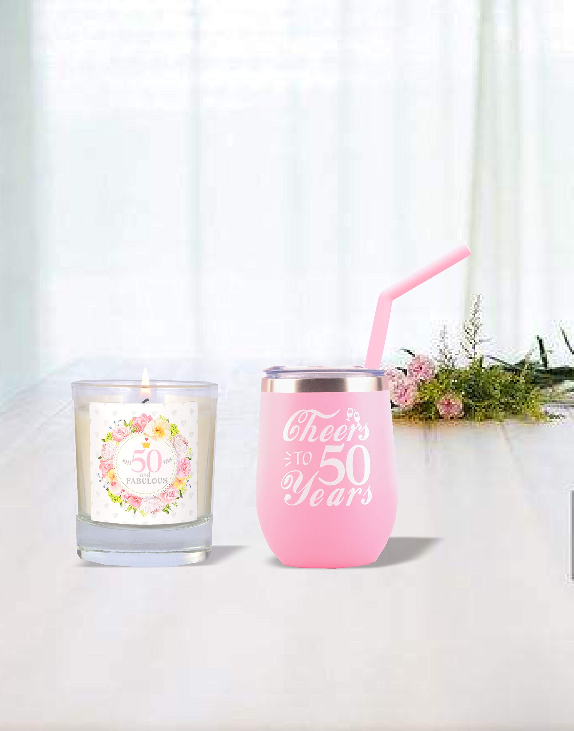 MEANT2TOBE 50th Birthday Gifts for Women,50th Birthday Decorations for Women.