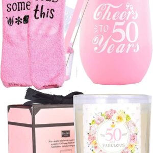 MEANT2TOBE 50th Birthday Gifts for Women,50th Birthday Decorations for Women.