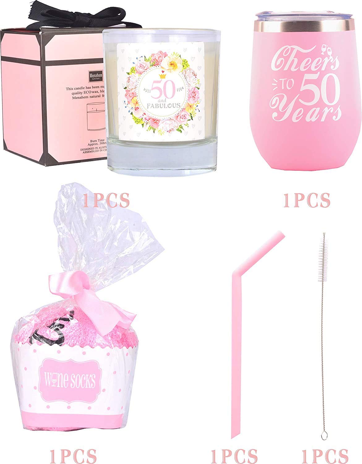 MEANT2TOBE 50th Birthday Gifts for Women,50th Birthday Decorations for Women.