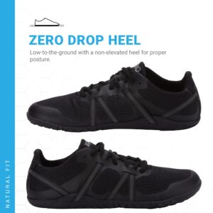 Xero Shoes Women's Speed Force Barefoot Running Shoe - Ultra Lightweight - Minimalist Road Running Shoe Black