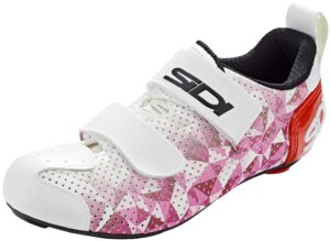 sidi women's t-5 air triathlon shoes (8, rose/red)