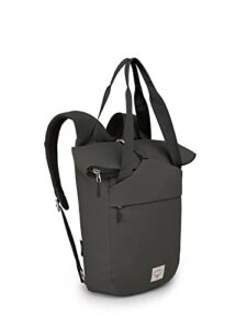 osprey arcane zip top tote backpack, stonewash black