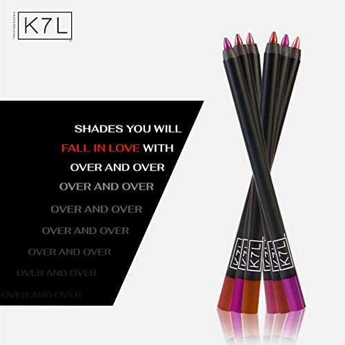 K7L Dark Pink Lip Liner - Long Lasting and Waterproof - Buff