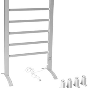 Heat Rails PA002T Towel Warmer Drying Rack with Timer, Brushed Chrome Color