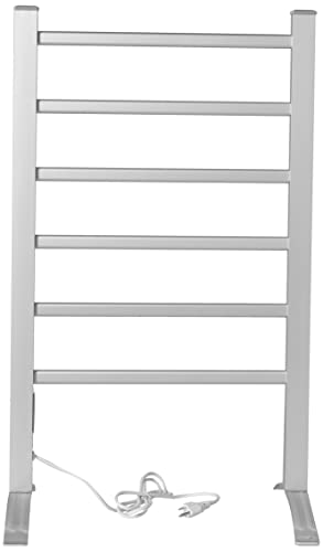 Heat Rails PA002T Towel Warmer Drying Rack with Timer, Brushed Chrome Color