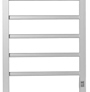 Heat Rails PA002T Towel Warmer Drying Rack with Timer, Brushed Chrome Color