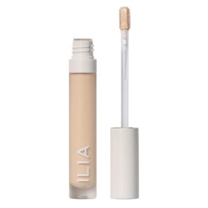 ilia - true skin serum concealer | non-comedogenic, cruelty-free, vegan, safe for sensitive skin, reduces appearance of dark circles + blemishes (arrowroot sc.5, 0.16 oz | 5 ml)