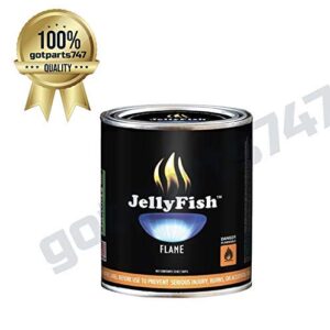 Real JellyFish Flame Premium Gel Fuel 24 Cans Indoor or Outdoor Made in USA 13oz