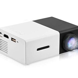 Vbestlife Mini Projector,Portable 1080P 600lm 4 : 3 LED Projector Home Cinema Theater Movie Support Laptop PC Smartphone HDMI Input,Great Gift Pocket Projector for Christmas (Black)