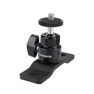 camvate 1/4"-20 ball head with bottom pedestal mount for monitor/surveillance system support - 2324