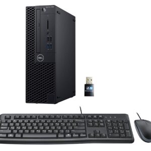 Dell Optiplex 3060 SFF Desktop PC, Intel i5-8500 3.0GHz 6 Core, 16GB DDR4, 500GB SSD, WiFi, Win 10 Pro, Keyboard, Mouse (Renewed)