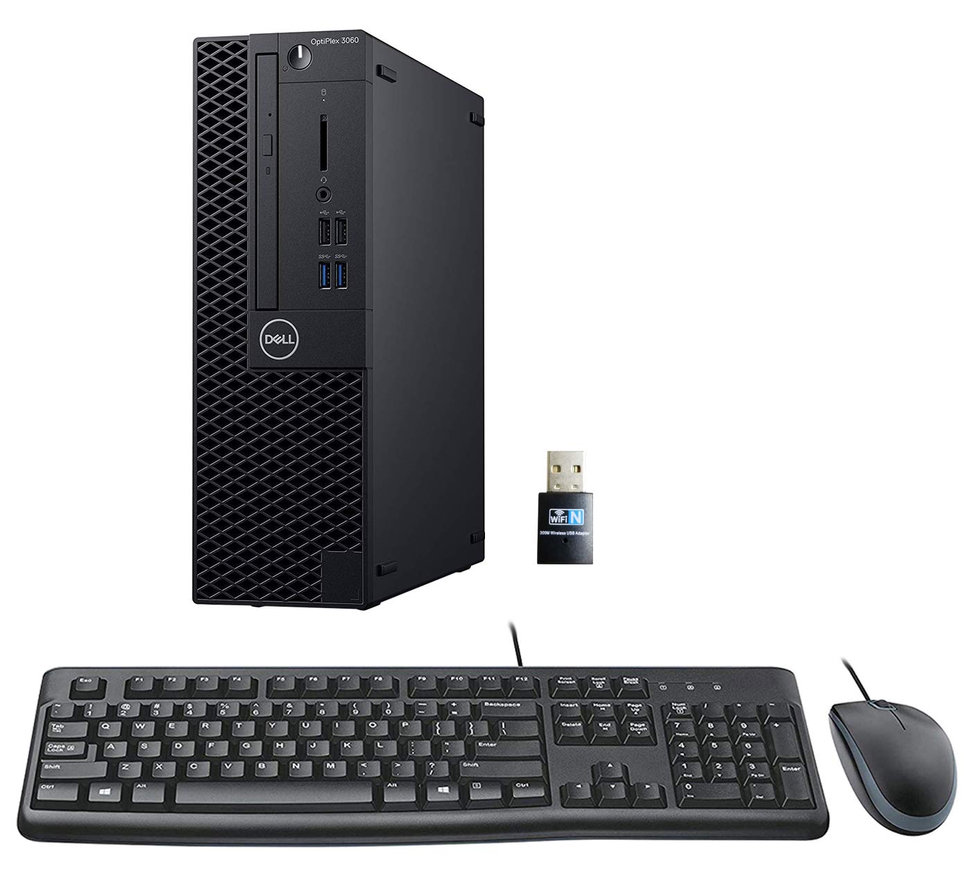 Dell Optiplex 3060 SFF Desktop PC, Intel i5-8500 3.0GHz 6 Core, 16GB DDR4, 500GB SSD, WiFi, Win 10 Pro, Keyboard, Mouse (Renewed)