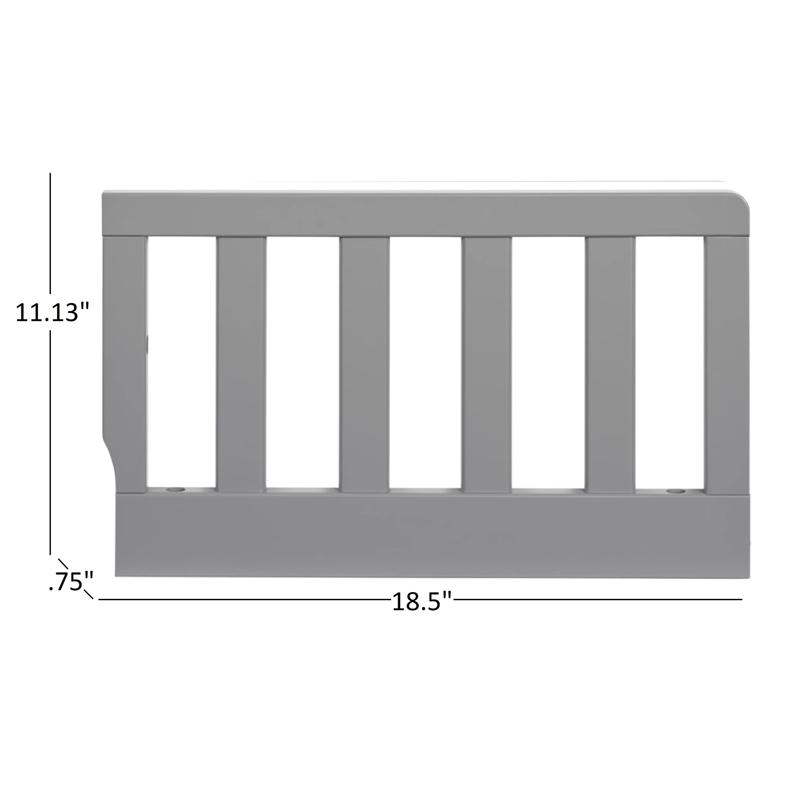 Oxford Baby Harper Crib to Toddler Bed Guard Rail Conversion Kit, Dove Gray, GreenGuard Gold Certified 0.75x18.50x11.13 Inch (Pack of 1)