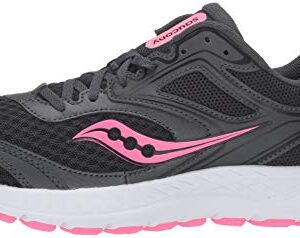 Saucony womens Versafoam Cohesion 12,Black/Pink,8 W US