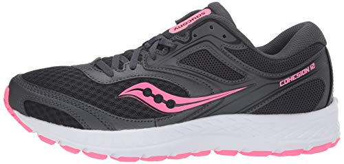 Saucony womens Versafoam Cohesion 12,Black/Pink,8 W US