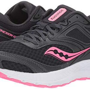 Saucony womens Versafoam Cohesion 12,Black/Pink,8 W US