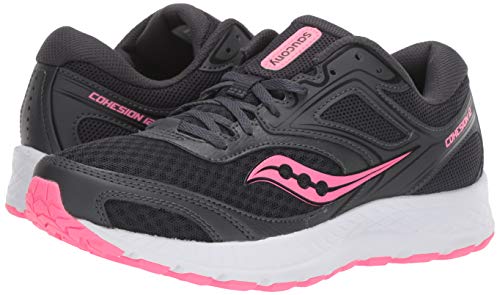 Saucony womens Versafoam Cohesion 12,Black/Pink,8 W US