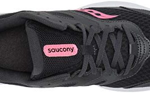 Saucony womens Versafoam Cohesion 12,Black/Pink,8 W US