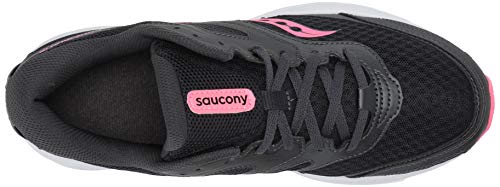 Saucony womens Versafoam Cohesion 12,Black/Pink,8 W US