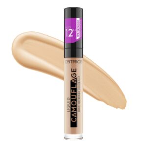 catrice | liquid camouflage high coverage concealer | ultra long lasting concealer | oil & paraben free | cruelty free (020 | light beige)