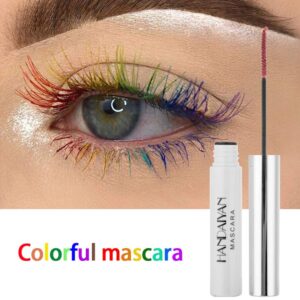 Waterproof Color Mascara, COOSA 10 Color Variety Pack Mascara Eyeliner Charming Longlasting Mascara for Eyelash Eye Makeup (10PCS)