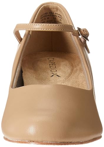 Capezio Women's Medium Cassie Jr. Character Shoe, Caramel, 12