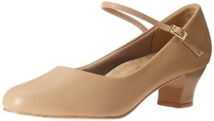 capezio women's medium cassie jr. character shoe, caramel, 4.5