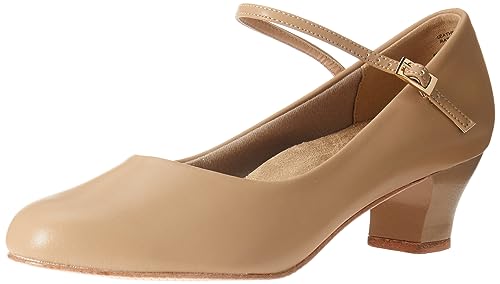 Capezio Women's Medium Cassie Jr. Character Shoe, Caramel, 4.5