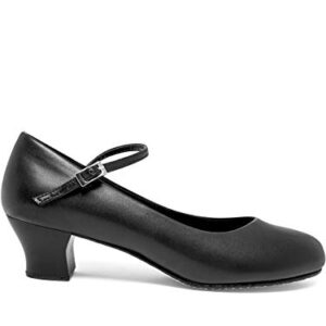 Capezio Women's Cassie Jr. Character Shoe, Black, 7.5 Wide