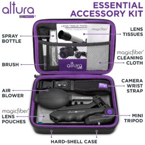 Altura Photo Camera Accessories Bundle - Photography Accessories Kit for Canon Nikon Sony DSLR & Mirrorless Cameras, Includes Small Tripod for Camera, Lens Cleaning Kit & Camera Cleaning Kit