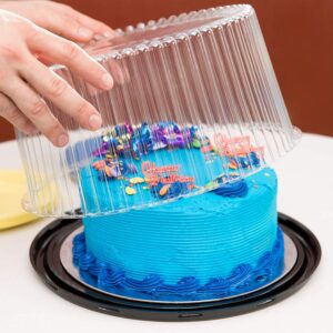 10-inch Cake Container with Clear Dome Lid 9 Inch and Cake Boards - 10pack