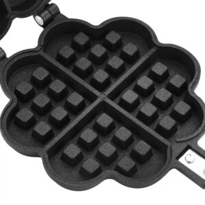 Heart Shape Waffle Pan,Aukson Heart Shape Household Kitchen Gas Non-Stick Waffle Maker Pan MouldPress Plate Baking Tool