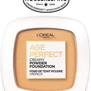L'Oreal Paris Age Perfect Creamy Powder Foundation Compact, 320 Warm Beige, 0.31 Ounce