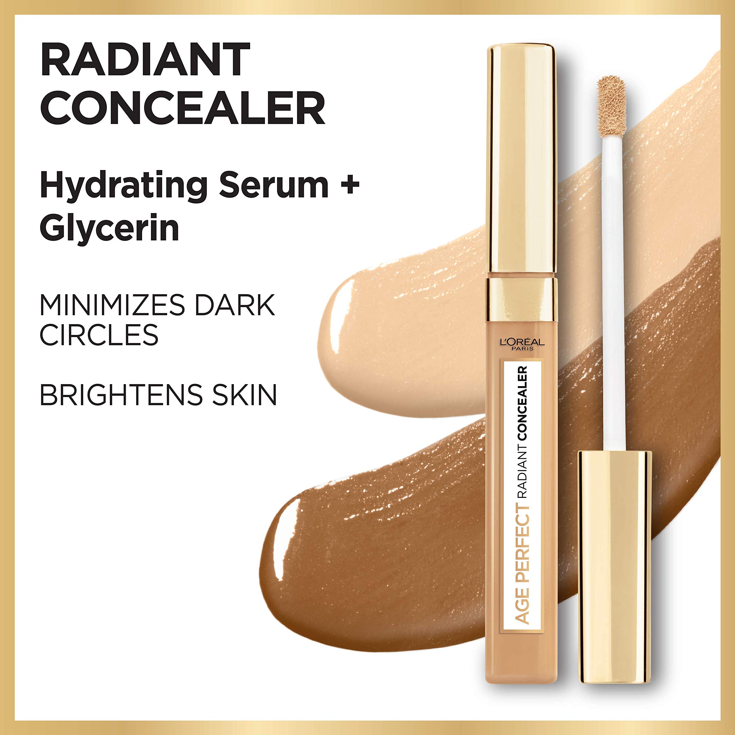 L’Oréal Paris Age Perfect Radiant Concealer with Hydrating Serum and Glycerin, Cream Beige