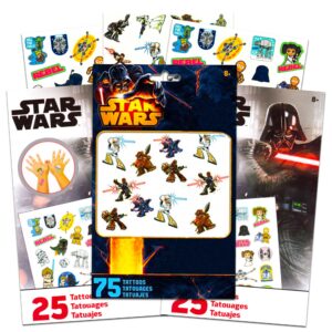 star wars temporary tattoos ultimate party favors set ~ bundle includes over 100 star wars tattoos from episodes 1-9 (star wars parts supplies)