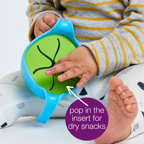 b.box 3 in 1 Toddler Bowl | Includes Straw, Lid & No Spill Snack Insert | Dishwasher & Microwave Safe | BPA Free | Ages 6 mo+ (Banana Split, 8.5 oz)