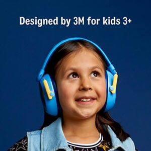 3M Kids Hearing Protection Plus, Hearing Protection for Children with Adjustable Headband, 22dB Noise Reduction Rating, Blue