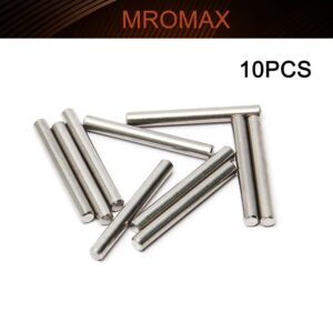 MroMax 10Pcs Dowel Pin, M4 x 35mm 304 Stainless Steel Cylindrical Dowel Pins, Shelf Support Pegs for Metal Devices, Furniture Installation and Wood Bunk Bed