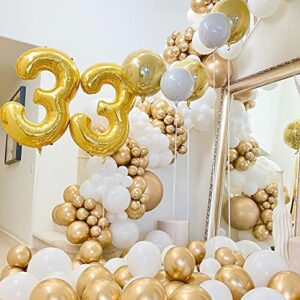 PartyWoo Metallic Gold Balloons, 25 pcs 12 Inch Gold Metallic Balloons, Gold Balloons for Balloon Garland or Balloon Arch as Party Decorations, Birthday Decorations, Baby Shower Decorations, Gold-G101