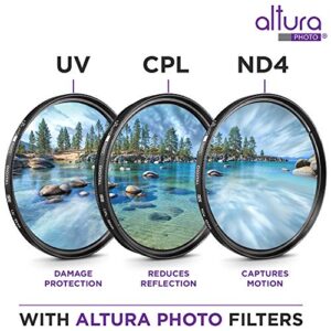 Altura Photo 95MM Lens Filter Kit - Includes 95MM ND Filter, 95MM Polarizer Filter, 95MM UV Filter - UV, CPL Polarizing Filter, Neutral Density for Camera Lens with 95MM Filters + Lens Filter Case