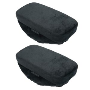 mind reader arm rests, office chair support, wheelchair armrest pads, memory foam, 9.5" l x 4.5" w x 1.5" h, set of 2, black