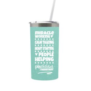 physician assistant appreciation thank you gifts for women travel tumbler or coffee mug her blue 0261