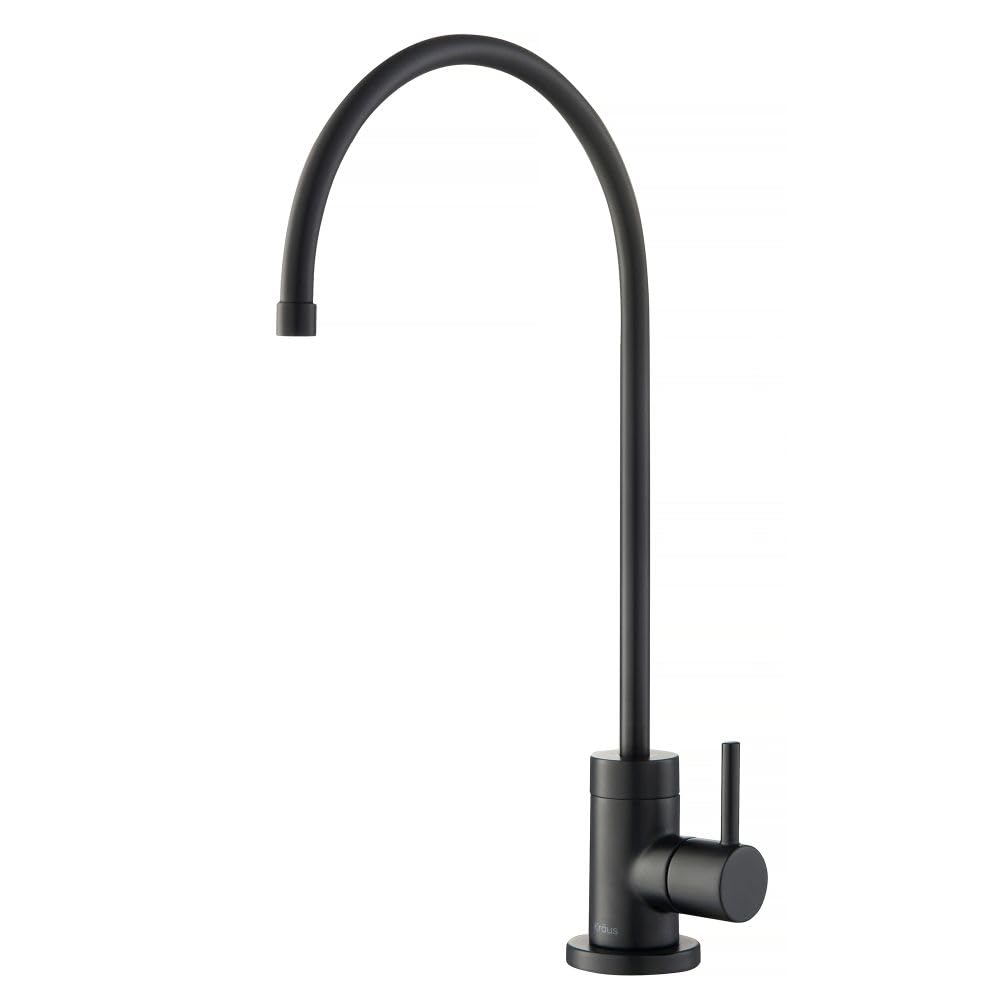 KRAUS Purita 100% Lead-Free Kitchen Water Filter Faucet in Matte Black, FF-100MB, 12 Inch