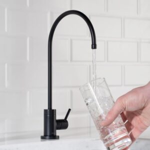 KRAUS Purita 100% Lead-Free Kitchen Water Filter Faucet in Matte Black, FF-100MB, 12 Inch