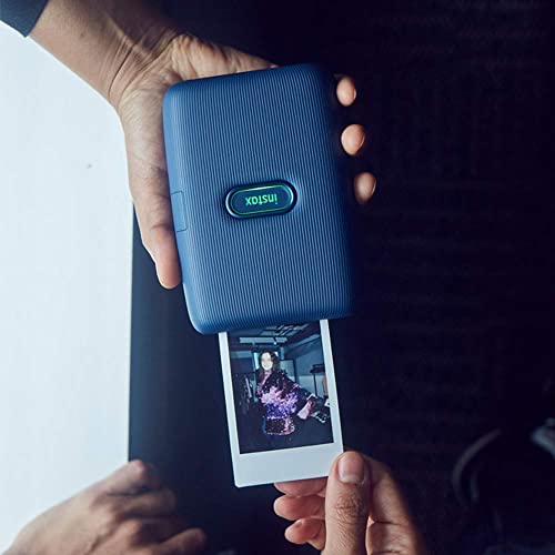 Fujifilm Instax Mini Link Smartphone Printer (Space Blue) + Fuji Instax Mini Film (40 Sheets) - Instax Mini Link Printer Bundle