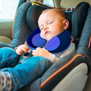 moob kids travel pillow,baby head neck & chin support u shape pillows, travel sleeping essentials, perfect for car airplane