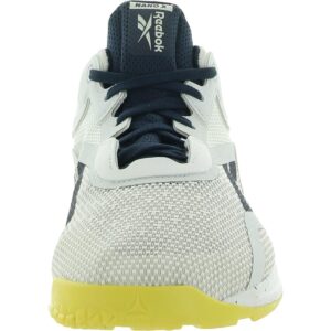 Reebok womens Nano X Cross Trainer , True Grey/Vector Navy/Chartreuse , 9.5