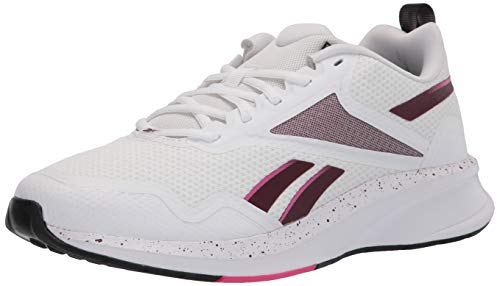 Reebok womens FUSIUM RUN LITE,White/Maroon/Proud Pink,10 M US