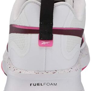 Reebok womens FUSIUM RUN LITE,White/Maroon/Proud Pink,10 M US