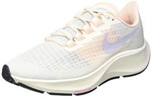nike women's air zoom pegasus 37 running shoes pale ivory/barely volt/sail/ghost 9 m us
